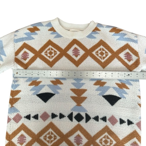 🧥 Böhme Aztec Knit Sweater | Geometric Southwest Print | Size‎ Small - Picture 2 of 5